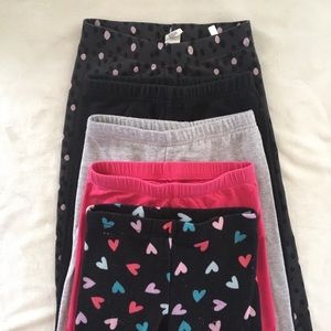 Girls size 6 leggings bundle